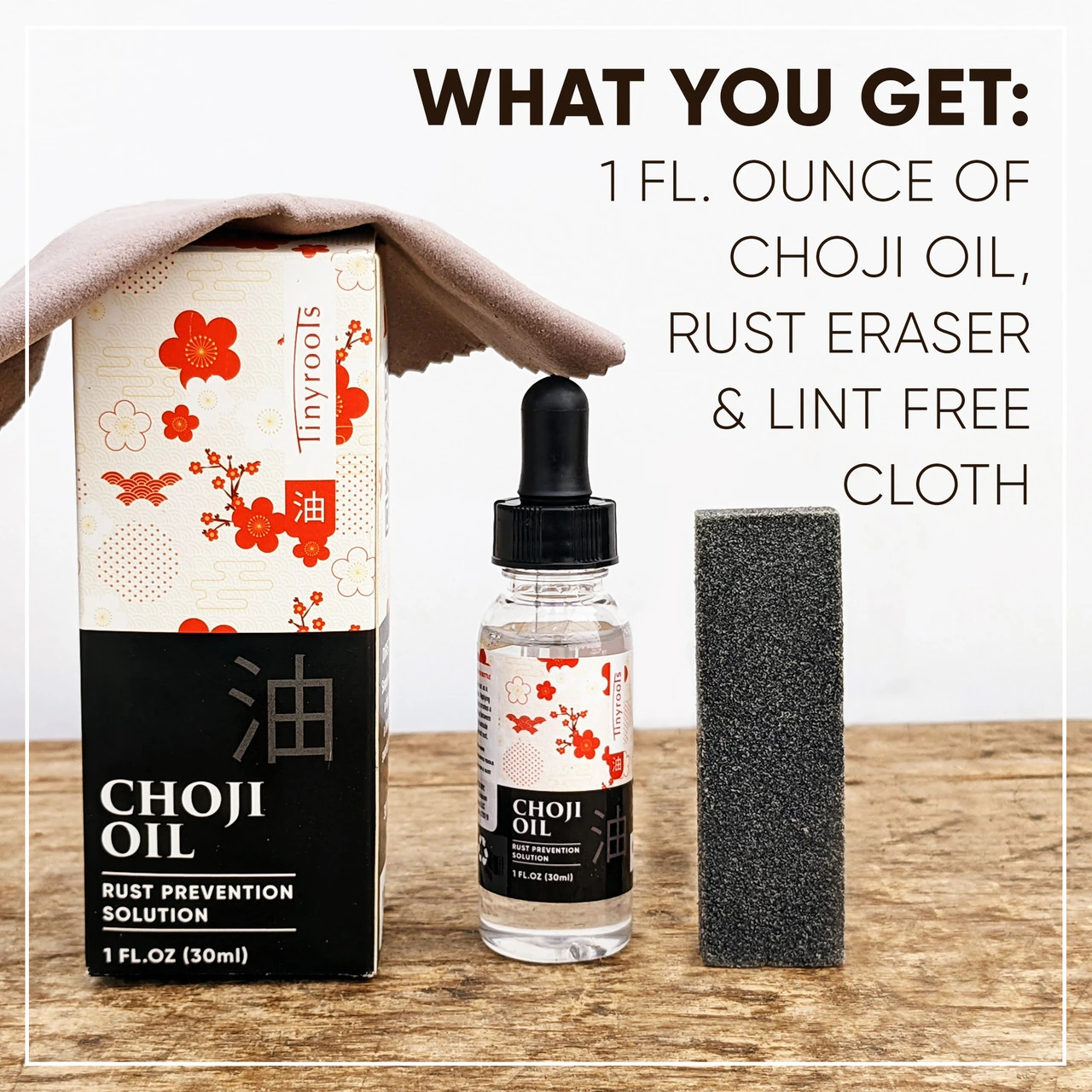 Japanese Choji Oil And Rust Eraser Kit - A MUST Have To Keep Tools Clean 2 Japanese Choji Oil And Rust Eraser Kit - A MUST Have To Keep Tools Clean - Image 2