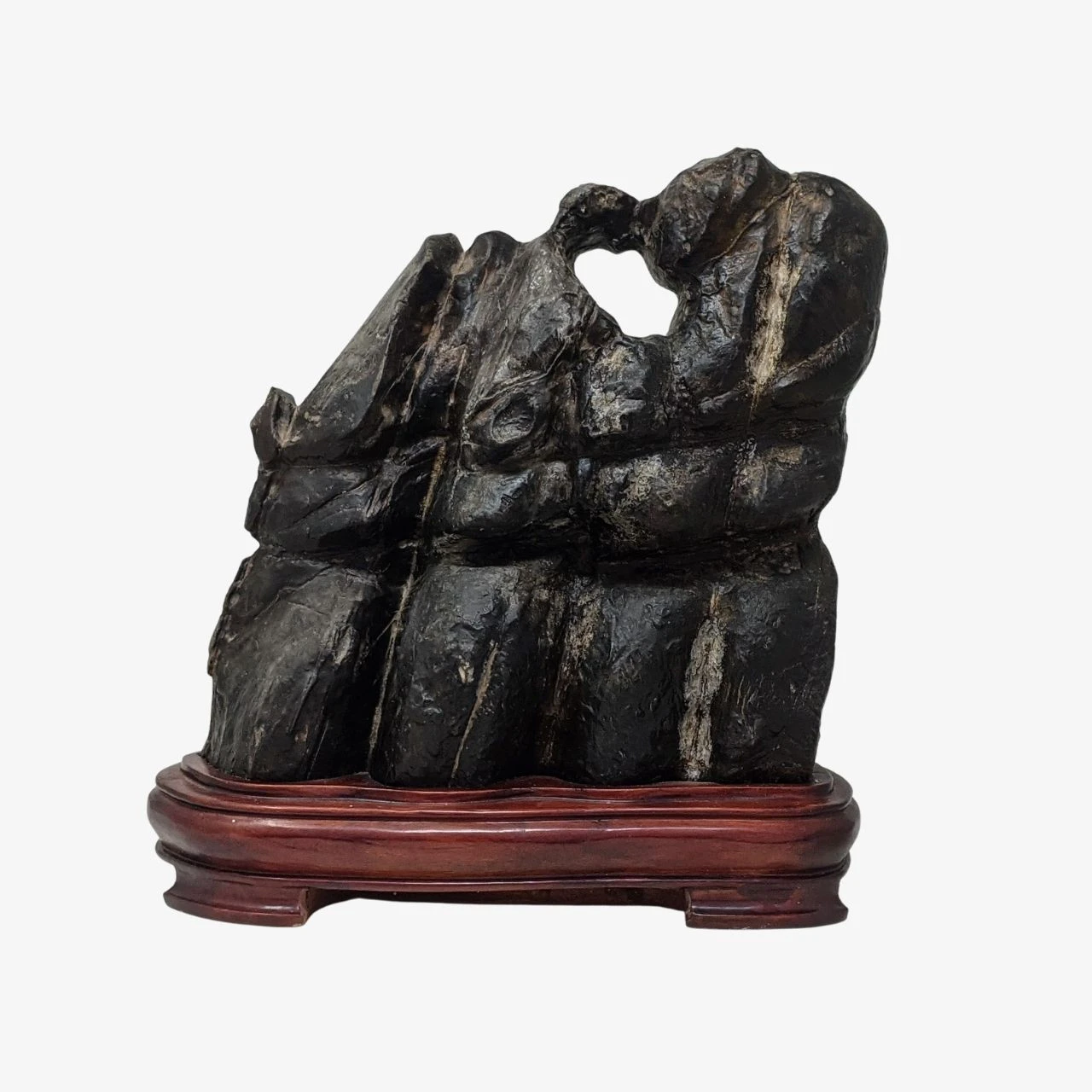 Suiseki Gu Tang Mountain Viewing Stone "Yamagata-ishi" - 11"x 12.5" 4 Suiseki Gu Tang Mountain Viewing Stone "Yamagata-ishi" - 11"x 12.5" - Image 4