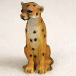 Cheetah Bonsai Tree Figurine