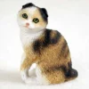 Tortoise & White Scottish Fold Figurine