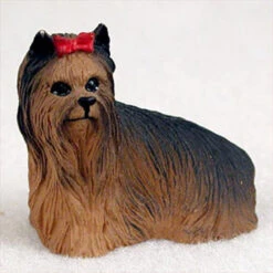 Yorkshire Terrier Bonsai Tree Figurine