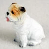 Bulldog White Bonsai Tree Figurine