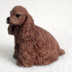 Cocker Spaniel Brown Bonsai Tree Figurine
