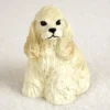 Cocker Spaniel Blonde Bonsai Tree Figurine