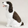 Springer Spaniel Liver & White Bonsai Tree Figurine