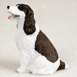 Springer Spaniel Liver & White Bonsai Tree Figurine