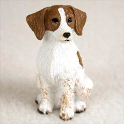 Brittany Brown & White Spaniel Bonsai Tree Figurine