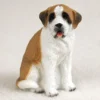 Saint Bernard W/Smooth Coat Bonsai Tree Figurine