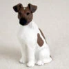 Fox Terrier Brown & White Bonsai Tree Figurine