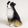 Australian Shepherd Tricolor Bonsai Tree Figurine