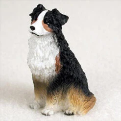 Australian Shepherd Tricolor Bonsai Tree Figurine