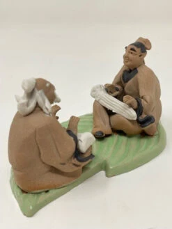 Chinese Figurine - Two Men Sitting Playing Koto Harp (No. 070) -Home Decor Items Store F 070c 95002.1634242018