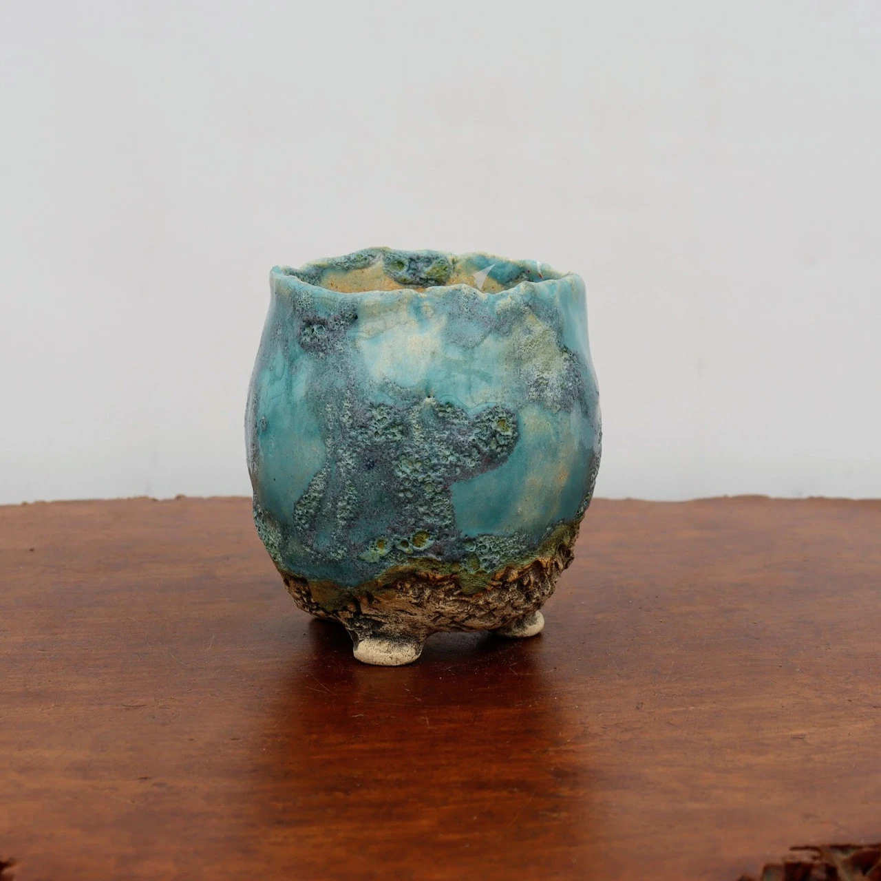 4" Terre O Vert Handmade Planter (No. 74) 3 4" Terre O Vert Handmade Planter (No. 74) - Image 3