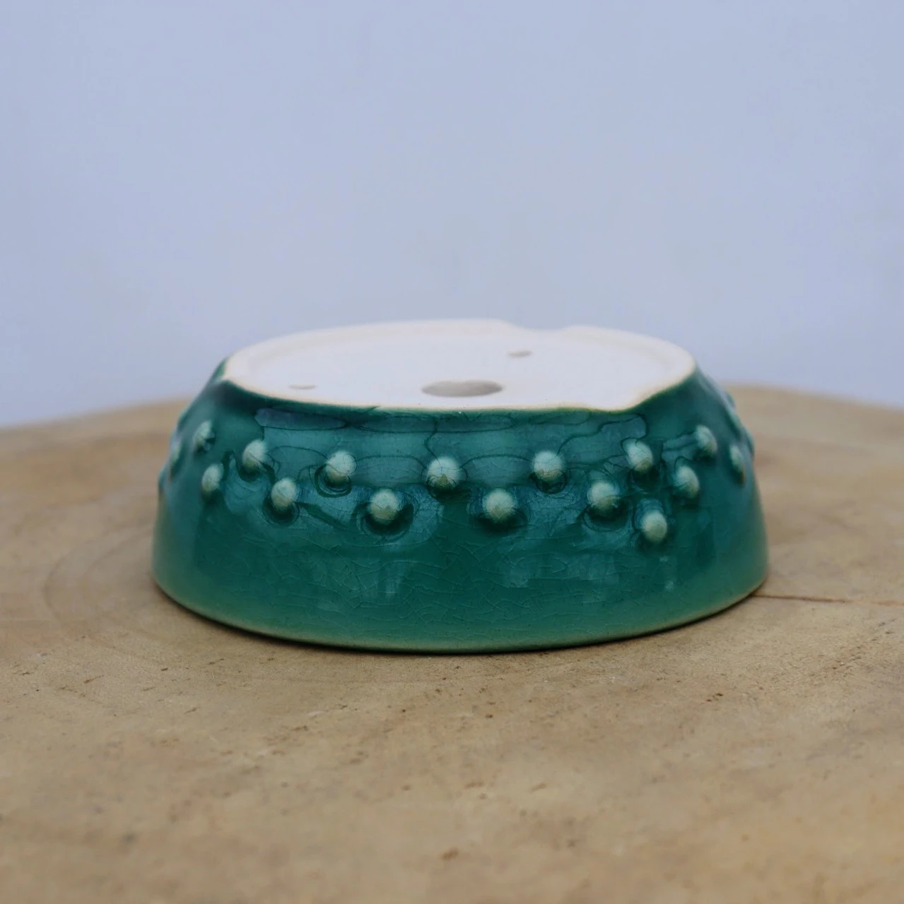 4" Glazed Yixing Bonsai Pot (No. 2031) 4 4" Glazed Yixing Bonsai Pot (No. 2031) - Image 4