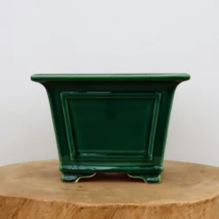 8" Green Glazed Yixing Bonsai Pot (No. 2098) -Home Decor Items Store IMG 49722 11158.1666292334