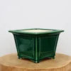 8" Green Glazed Yixing Bonsai Pot (No. 2098)