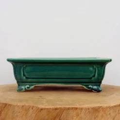10" Green Glazed Yixing Bonsai Pot (No. 2077)