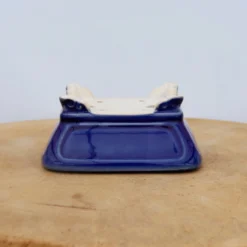 5" Dark Blue Glazed Yixing Bonsai Pot (No. 2046) -Home Decor Items Store IMG 49912 46164.1666293177