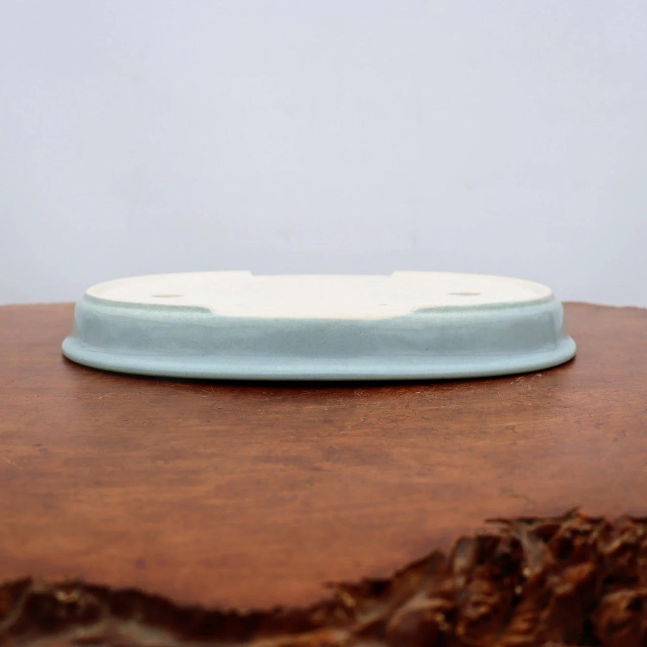 12" Shallow Glazed Yixing Bonsai Pot (No. 2107) 5 12" Shallow Glazed Yixing Bonsai Pot (No. 2107) - Image 5