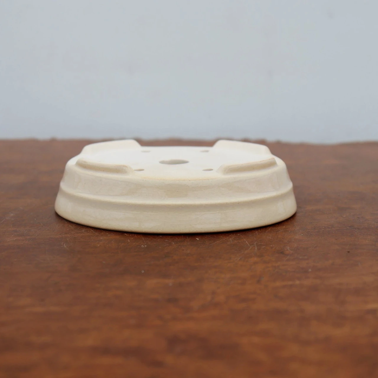 5" Cream Glazed Yixing Bonsai Pot (No. 2018) 5 5" Cream Glazed Yixing Bonsai Pot (No. 2018) - Image 5