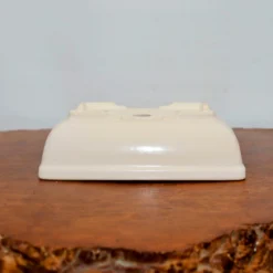 8" Cream Glazed Yixing Bonsai Pot (No. 2069) -Home Decor Items Store IMG 52492 21743.1667328966
