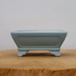 5" Light Blue Glazed Yixing Bonsai Pot (No. 2047) -Home Decor Items Store IMG 52702 96424.1667335337 1