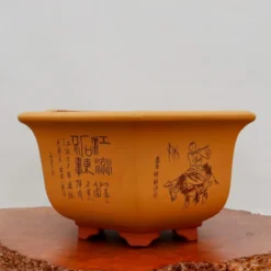17" Etched Yixing Bonsai Pot (No. 2225) 11 17" Etched Yixing Bonsai Pot (No. 2225) -Home Decor Items Store IMG 53022 45662.1673632570 1
