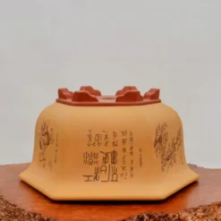 17" Etched Yixing Bonsai Pot (No. 2225) 10 17" Etched Yixing Bonsai Pot (No. 2225) -Home Decor Items Store IMG 53052 12263.1673632558