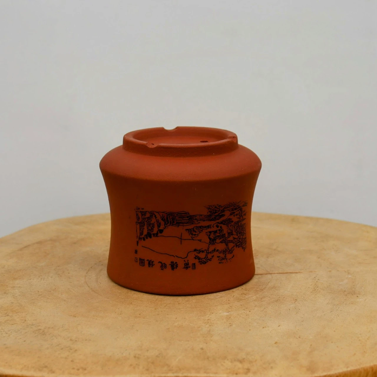 4" Etched Yixing Bonsai Pot (No. 2148) 4 4" Etched Yixing Bonsai Pot (No. 2148) - Image 4