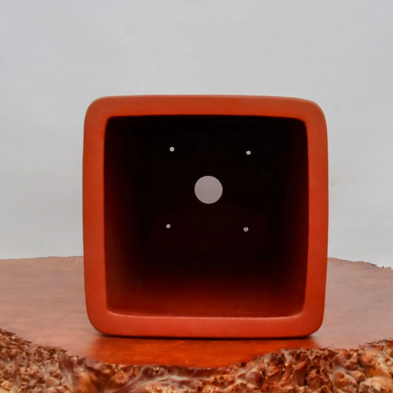 9" Etched Cascade Yixing Bonsai Pot (No. 2239) 4 9" Etched Cascade Yixing Bonsai Pot (No. 2239) - Image 4