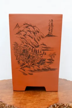 12" Etched Cascade Yixing Bonsai Pot (No. 2233) -Home Decor Items Store IMG 53402 58206.1673634748 1
