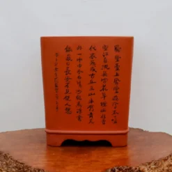 12" Etched Yixing Bonsai Pot (No. 2231) -Home Decor Items Store IMG 53542 57826.1673635033