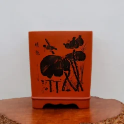 12" Etched Yixing Bonsai Pot (No. 2231) -Home Decor Items Store IMG 53552 68253.1673635033