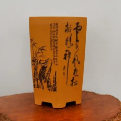 11" Etched Cascade Yixing Bonsai Pot (No. 2238) -Home Decor Items Store IMG 53702 79026.1673635434 1