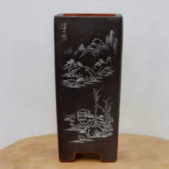 4" Etched Cascade Yixing Bonsai Pot (No. 2248) -Home Decor Items Store IMG 53772 47422.1673635735
