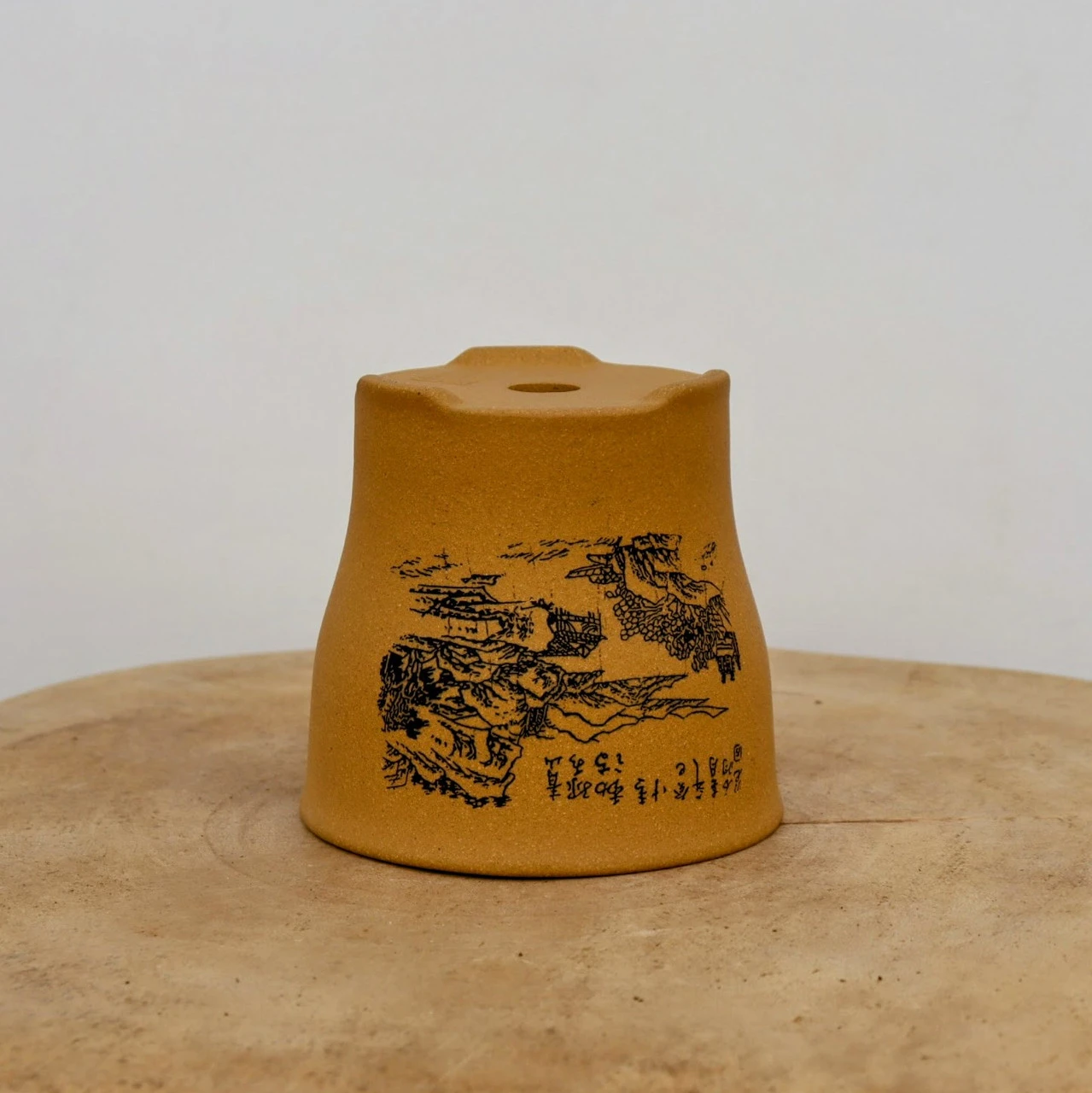 4" Etched Yixing Bonsai Pot (No. 2164) 4 4" Etched Yixing Bonsai Pot (No. 2164) - Image 4