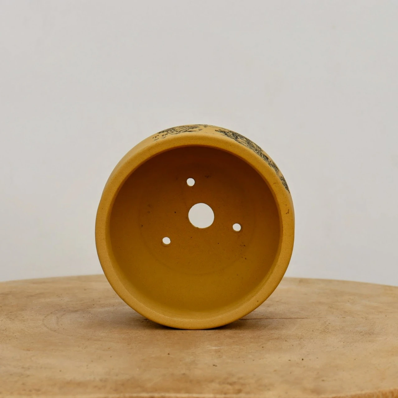 4" Etched Yixing Bonsai Pot (No. 2160) 3 4" Etched Yixing Bonsai Pot (No. 2160) - Image 3