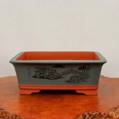 14" Etched Yixing Bonsai Pot (No. 2193) 9 14" Etched Yixing Bonsai Pot (No. 2193) -Home Decor Items Store IMG 54452 97018.1673638131