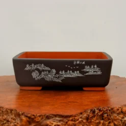 13" Etched Yixing Bonsai Pot (No. 2186) 11 13" Etched Yixing Bonsai Pot (No. 2186) -Home Decor Items Store IMG 54722 00777.1673639361 1