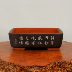 13" Etched Yixing Bonsai Pot (No. 2186) 9 13" Etched Yixing Bonsai Pot (No. 2186) -Home Decor Items Store IMG 54732 37281.1673639351