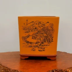 11" Etched Yixing Bonsai Pot (No. 2224) -Home Decor Items Store IMG 54912 99950.1673640010