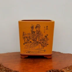 11" Etched Yixing Bonsai Pot (No. 2224) -Home Decor Items Store IMG 54932 07696.1673640018 1