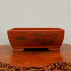 13" Etched Yixing Bonsai Pot (No. 2189)