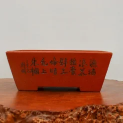 13" Etched Yixing Bonsai Pot (No. 2178) -Home Decor Items Store IMG 55342 15151.1674160038