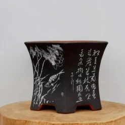 10" Etched Cascade Yixing Bonsai Pot (No. 2205) -Home Decor Items Store IMG 55432 08328.1674160490 1