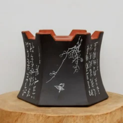 10" Etched Cascade Yixing Bonsai Pot (No. 2205) -Home Decor Items Store IMG 55472 32646.1674160493