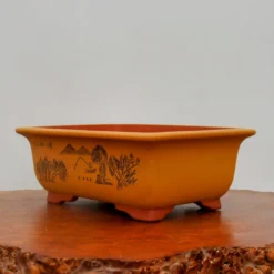 13" Etched Yixing Bonsai Pot (No. 2184) -Home Decor Items Store IMG 55952 53864.1674248414 1