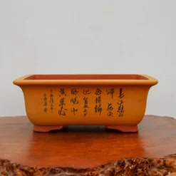 13" Etched Yixing Bonsai Pot (No. 2184) -Home Decor Items Store IMG 55962 80940.1674248412