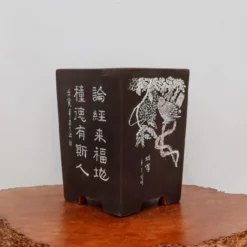 9" Etched Cascade Yixing Bonsai Pot (No. 2212) -Home Decor Items Store IMG 56052 05131.1674248959 1