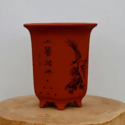 9" Etched Cascade Yixing Bonsai Pot (No. 2195) 9 9" Etched Cascade Yixing Bonsai Pot (No. 2195) -Home Decor Items Store IMG 56102 79735.1674249091